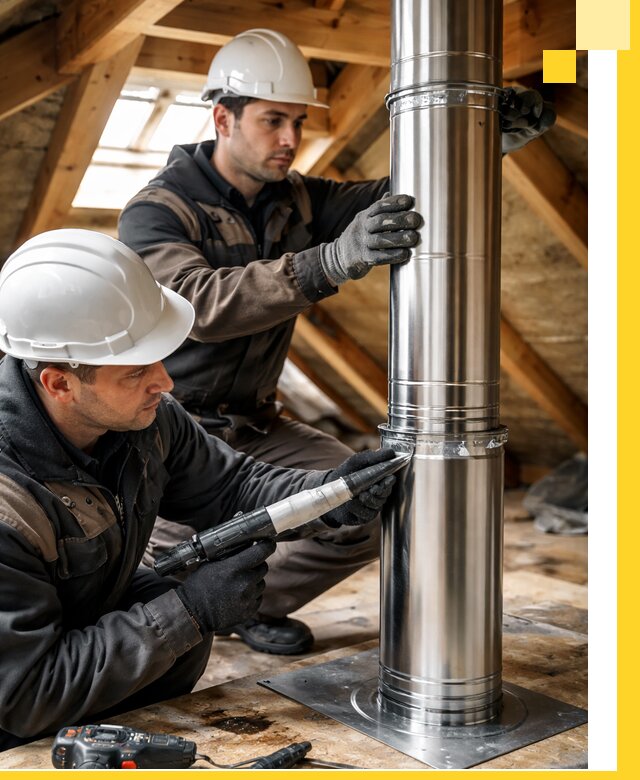 Монтаж дымоходов для каминов в Керчи с гарантией качества