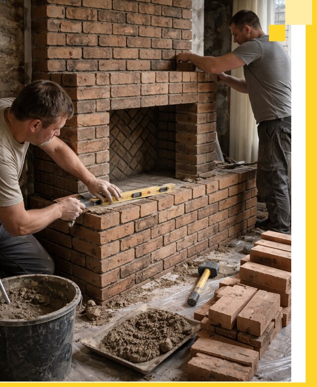 Изготовление и установка кирпичных каминов в Керчи