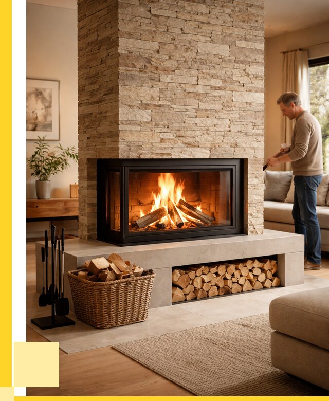 Дровяной камин под ключ в Керчи от 204240 р. | ЭриданКрч