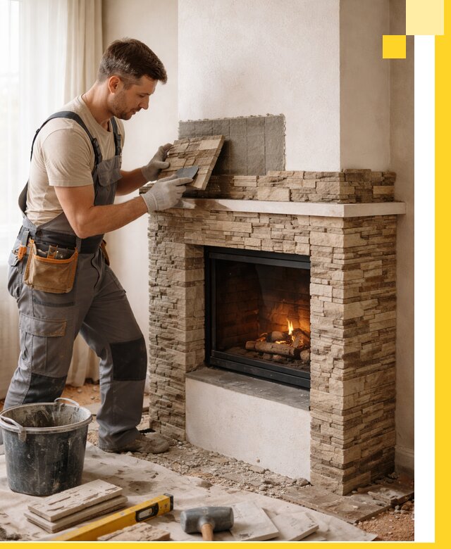 Изготовление и монтаж каминов для дома под ключ в Керчи