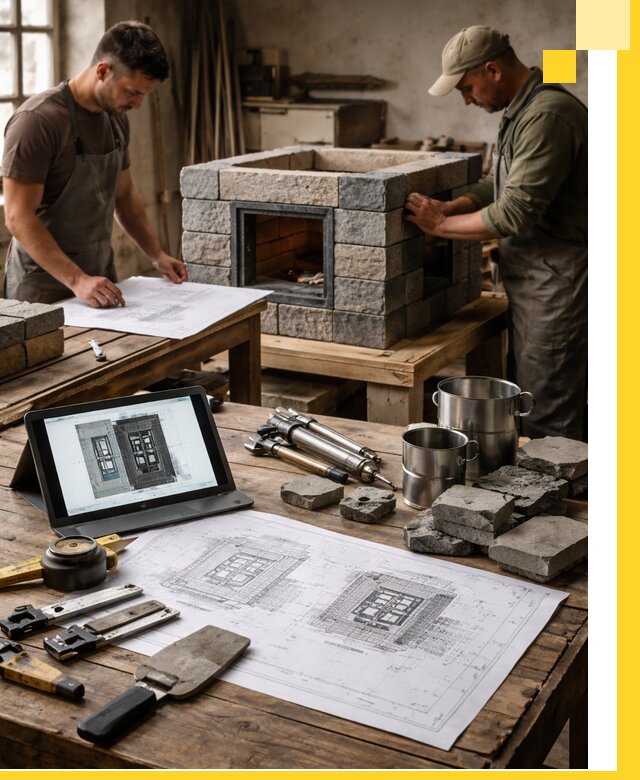 Разработка проектов печей с согласованием и монтажом в Керчи