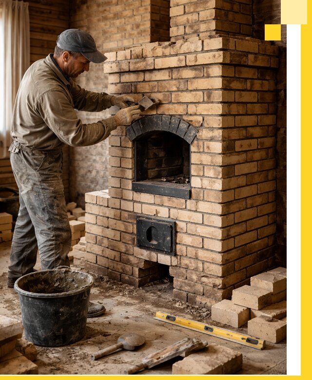 Кирпичные печи под ключ в Керчи: проектирование и кладка