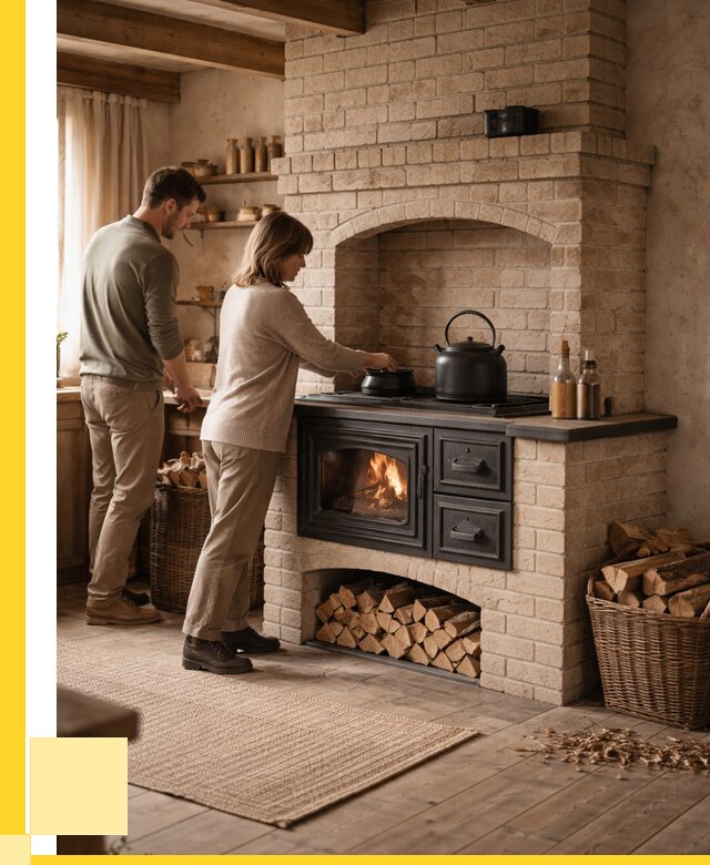 Печи с плитой в Керчи от 45954 р. | ЭриданКрч — кирпичная печь