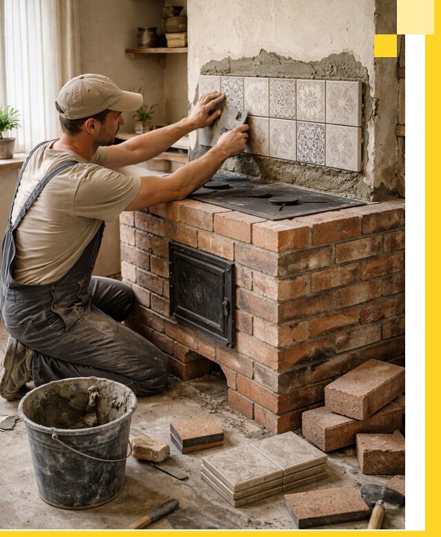 Печи с плитой на заказ монтаж гарантия и сервис в Керчи