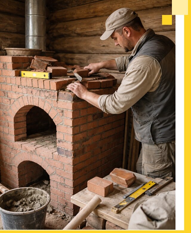 Изготовление и установка русских печей в Керчи под ключ