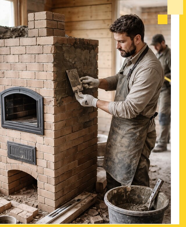 Изготовление и установка печей-шведок под ключ в Керчи