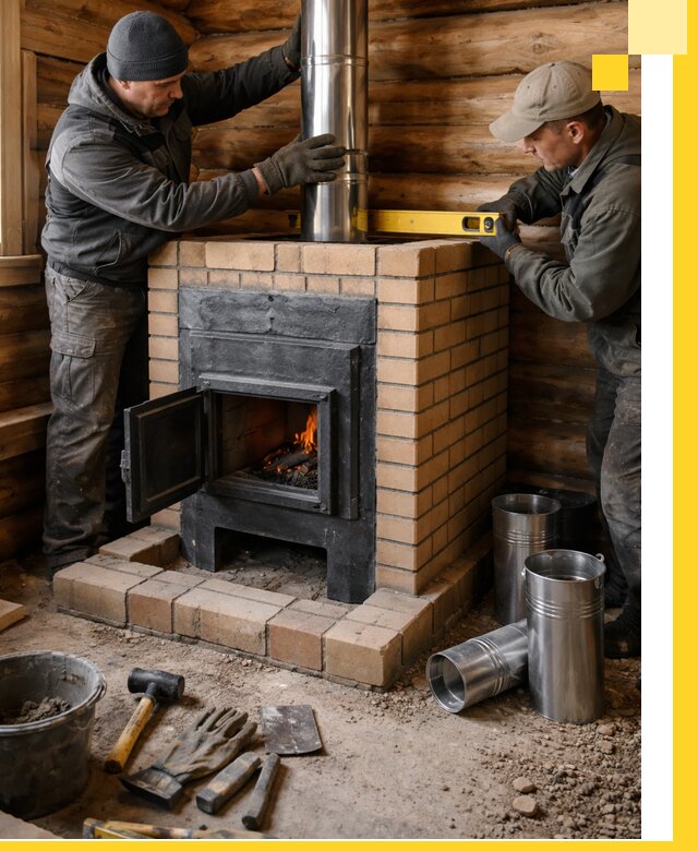 Проектирование, изготовление и установка банных печей в Керчи