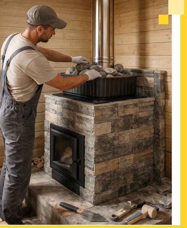 Печи для парной в Керчи, производство, монтаж и обслуживание