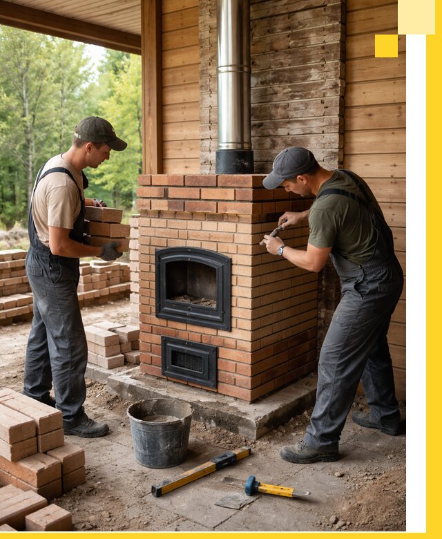 Производство и установка дачных печей под ключ в Керчи