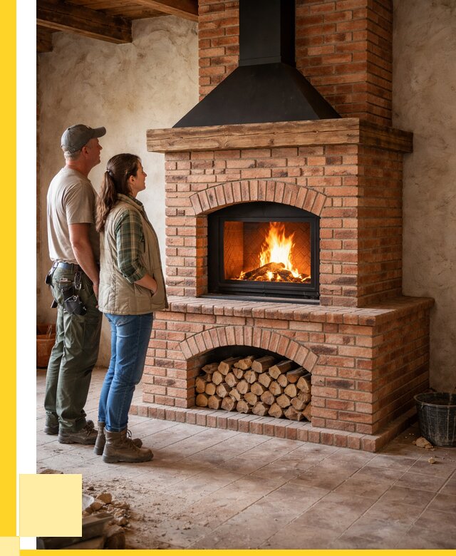 Печи камины из кирпича в Керчи от 122544 р. | ЭриданКрч