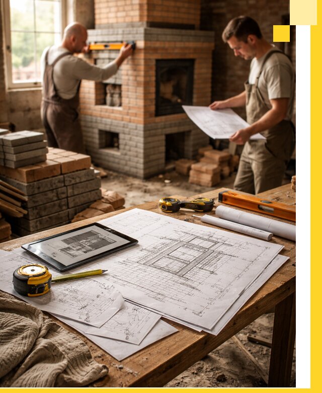 Проекты печей и каминов с индивидуальным дизайном в Керчи