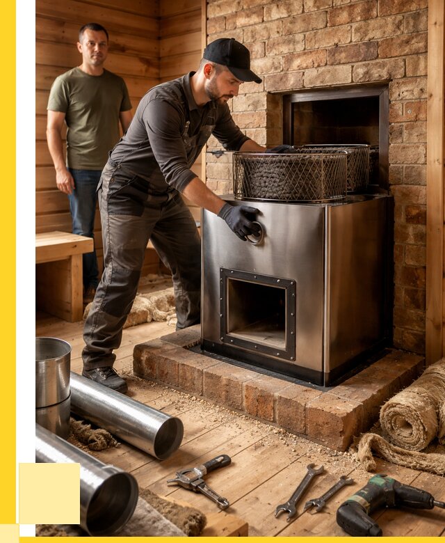 Монтаж банных печей под ключ в Керчи от 18382 р., ЭриданКрч