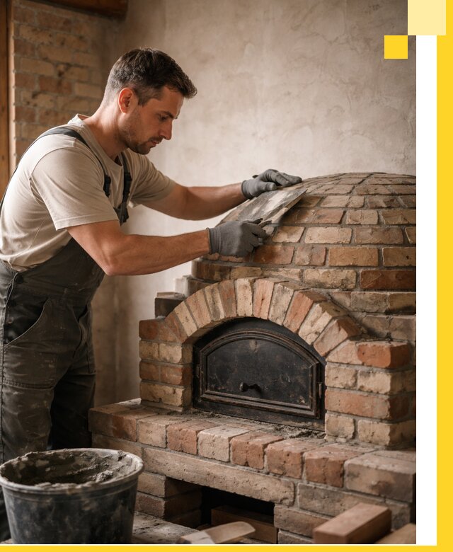 Изготовление и монтаж помпейских печей на заказ в Керчи