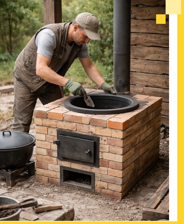 Изготовление и установка печей для казана в Керчи под ключ