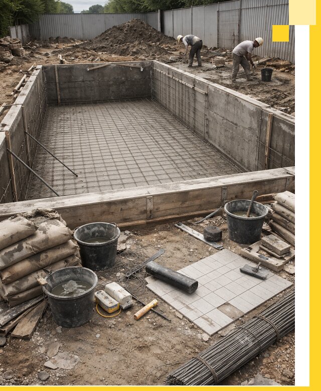 Строительство бассейнов под ключ в Керчи, дизайн и монтаж