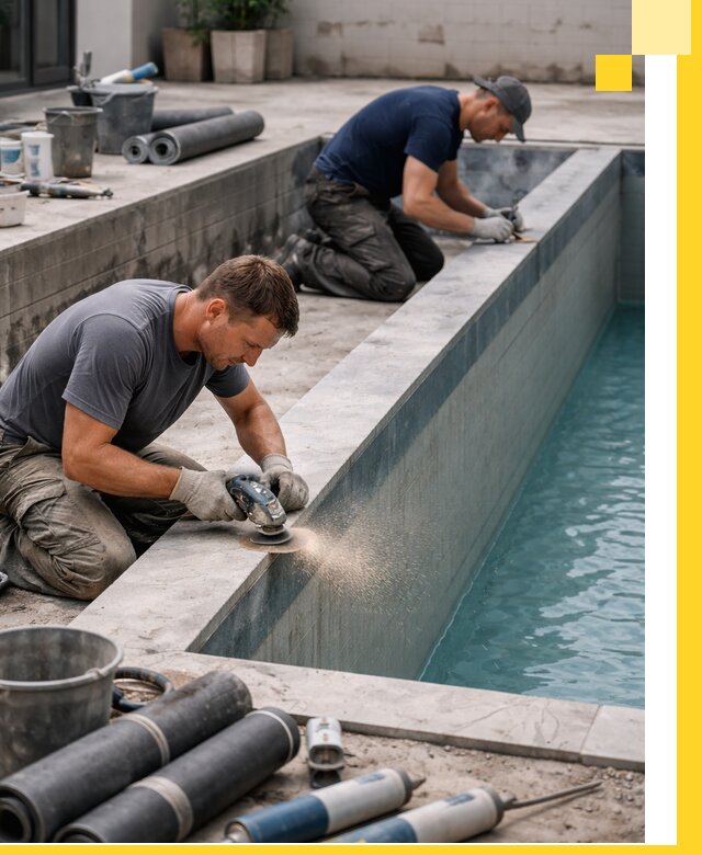 Профессиональный ремонт бассейнов под ключ в Керчи