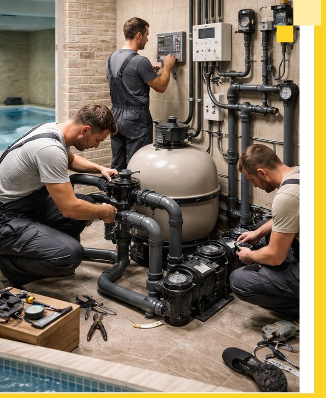 Комплексное оборудование для бассейнов под ключ в Керчи