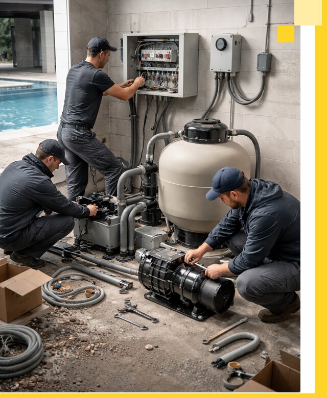 Профессиональный монтаж оборудования для бассейнов в Керчи