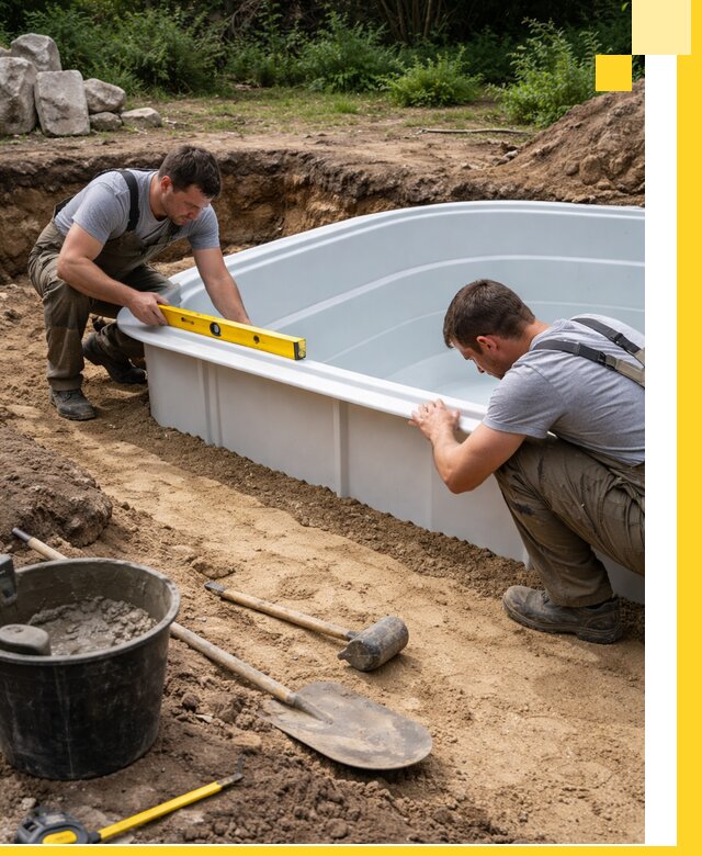 Производство и установка пластиковых бассейнов в Керчи под ключ