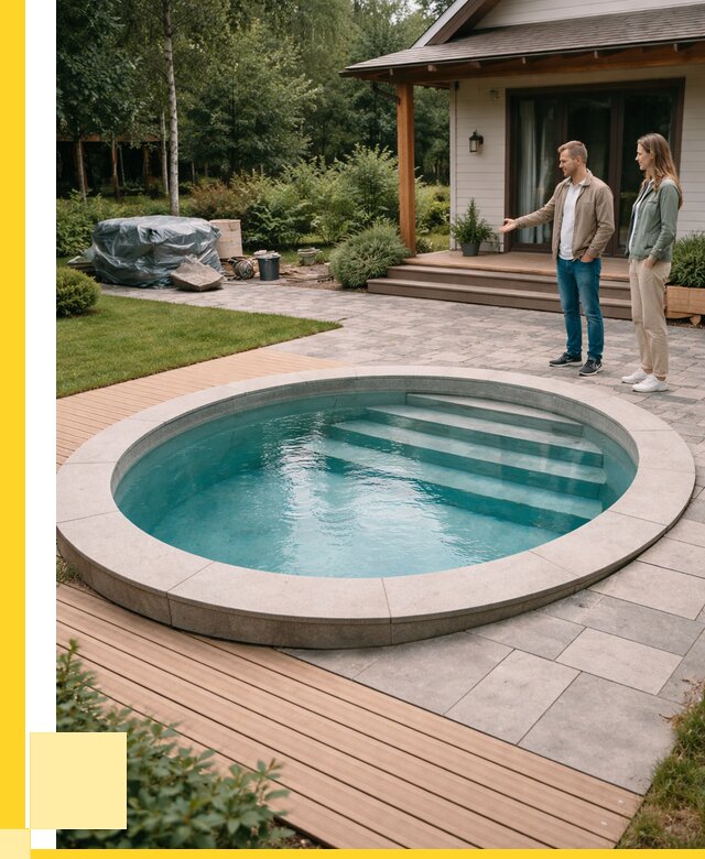 Бассейн на даче под ключ в Керчи от 204240 р., ЭриданКрч