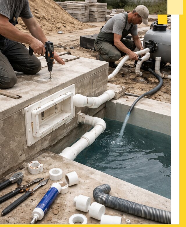 Строительство скиммерных бассейнов под ключ в Керчи