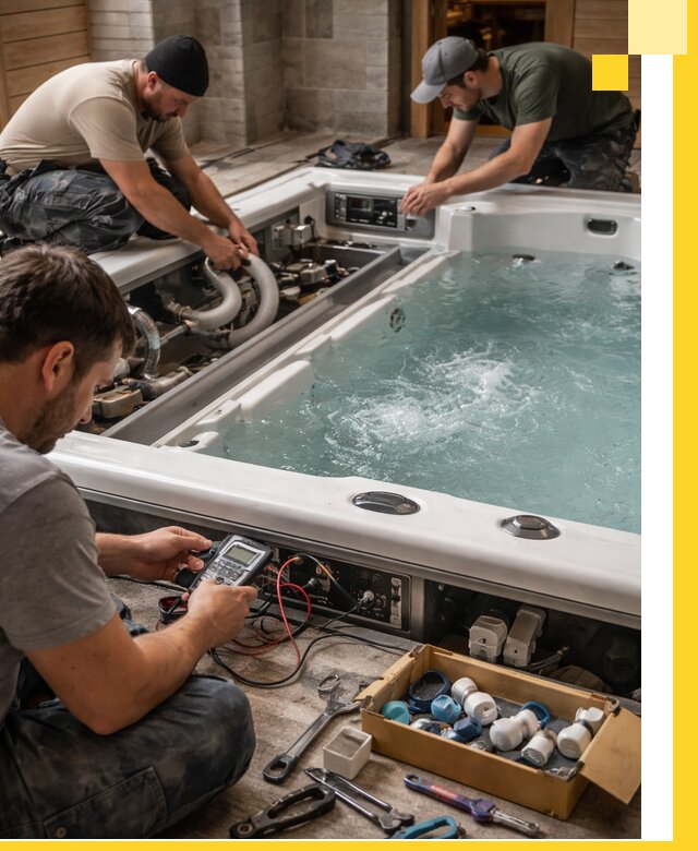 Гидромассажные бассейны под ключ в Керчи, дизайн и монтаж