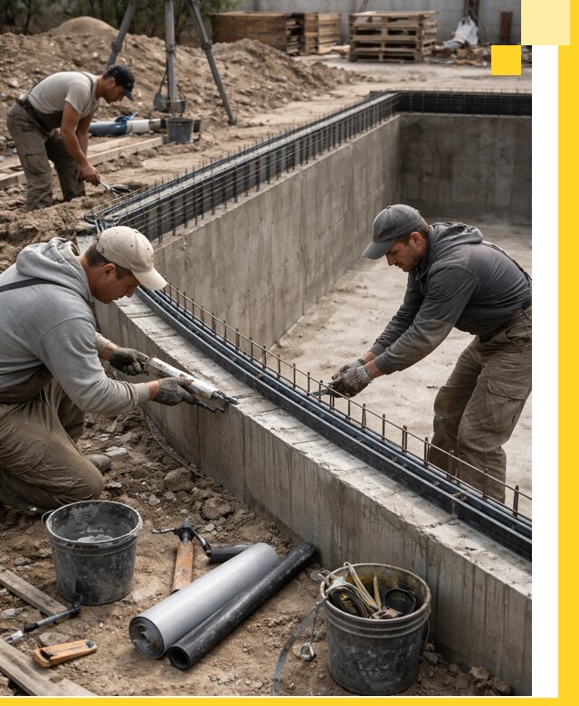 Качественный монтаж чаши бассейна в Керчи под ключ с гарантией