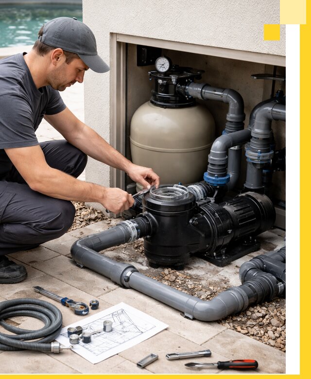 Поставка, монтаж и сервис насосов для бассейнов в Керчи