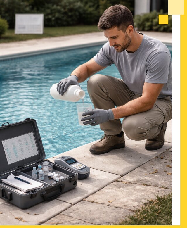 Профессиональная дезинфекция воды в бассейне в Керчи