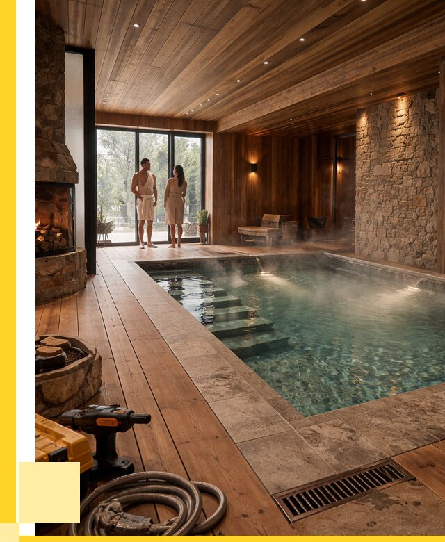 Проекты бань с бассейном под ключ в Керчи от 76590 р., ЭриданКрч