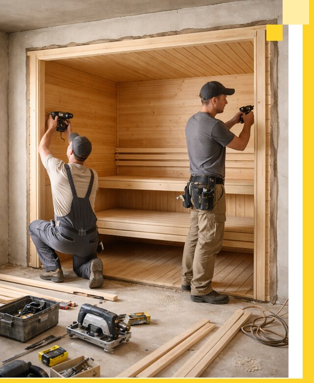 Монтаж саун под ключ в Керчи — проектирование и установка