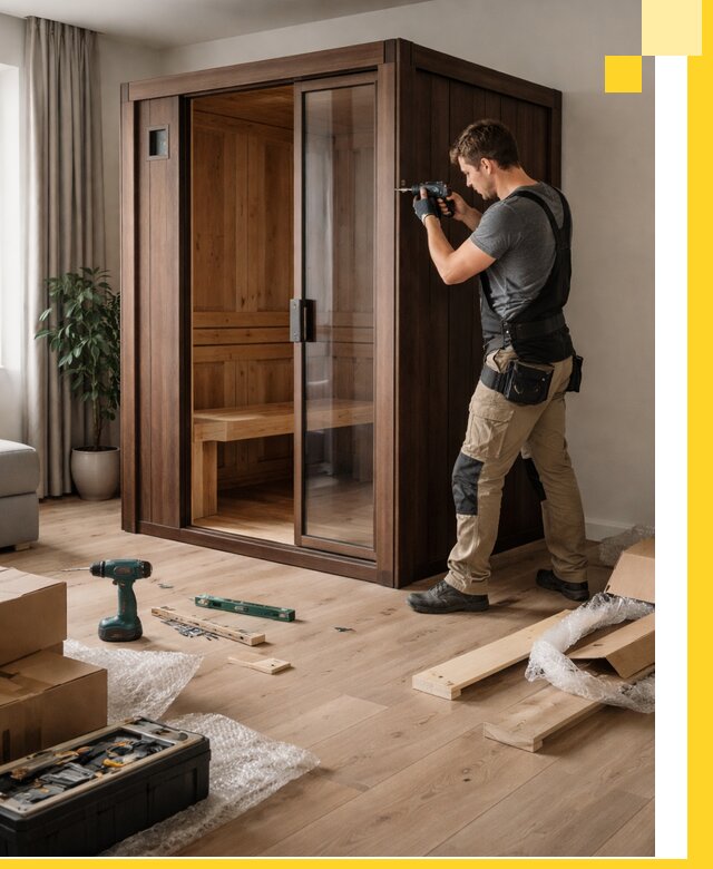 Установка и производство мини саун под ключ в Керчи