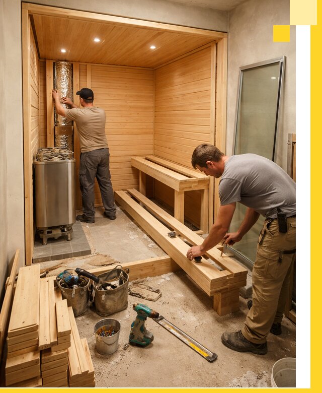 Проектирование и установка домашних саун под ключ в Керчи