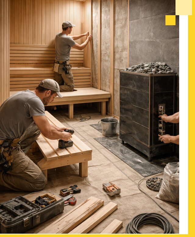 Дизайн и строительство интерьерных саун под ключ в Керчи