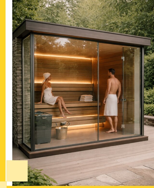 Сауна стеклянная и двери для сауны в Керчи от 255300 р. | ЭриданКрч