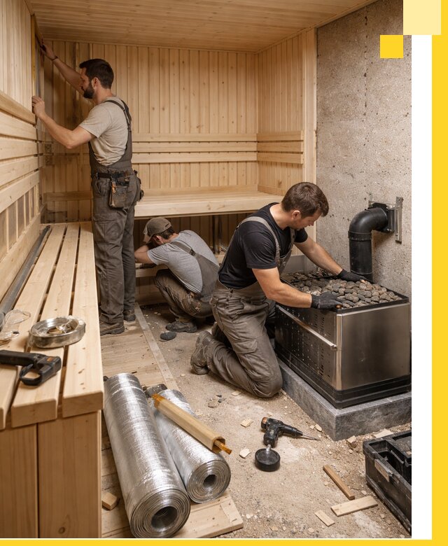 Индивидуальные сауны на заказ в Керчи под ключ, проект и монтаж