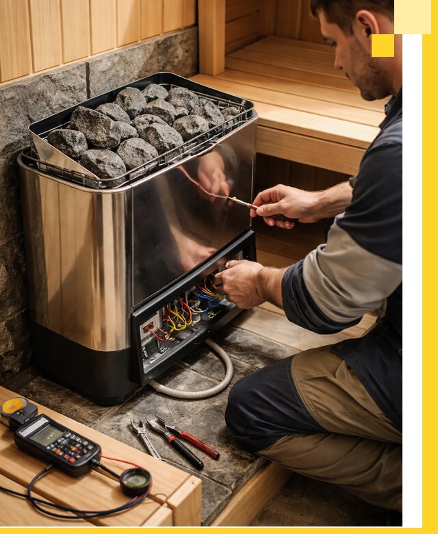 Продажа и установка электрокаменок для саун в Керчи