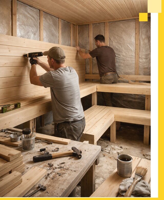 Профессиональная отделка бань и саун под ключ в Керчи