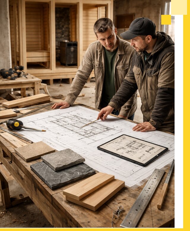 Проекты бань под ключ и планы строительства в Керчи