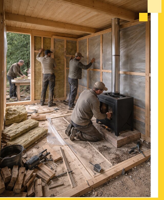 Профессиональный монтаж бань под ключ в Керчи для дома