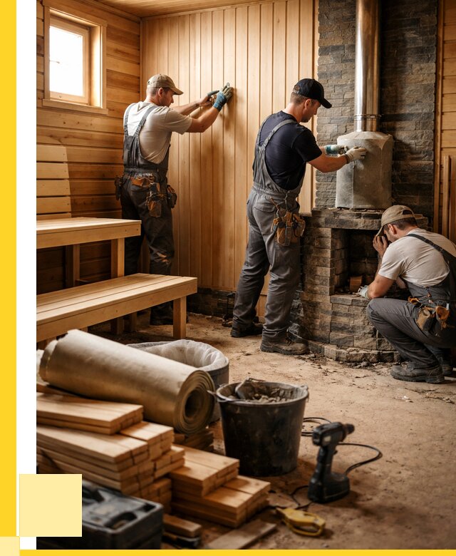 Ремонт бань под ключ в Керчи от 45954 р. | ЭриданКрч