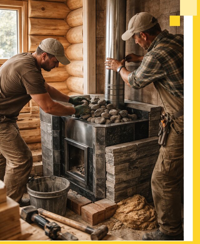 Строительство и отделка русских бань под ключ в Керчи