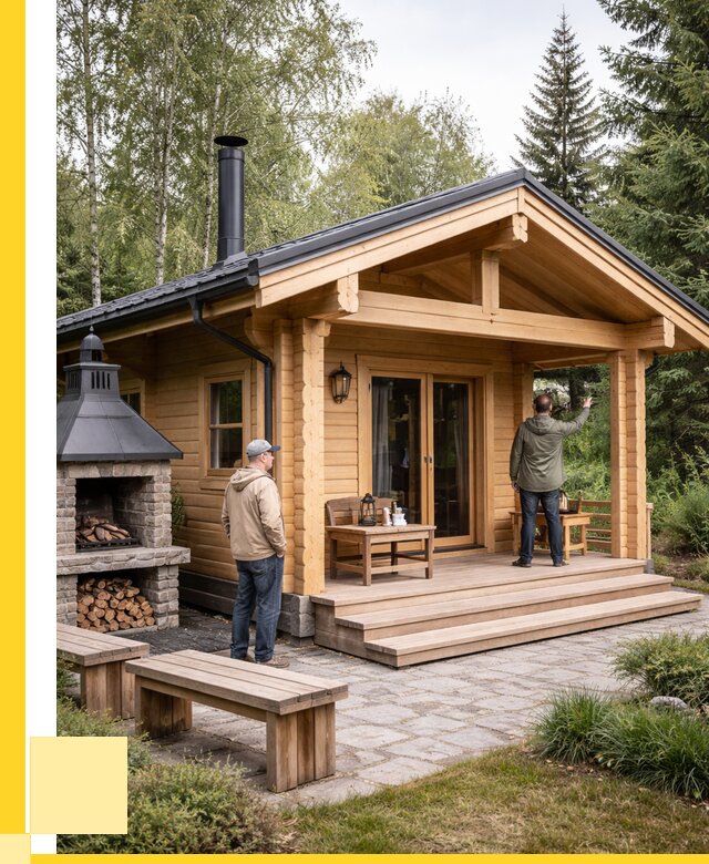 Деревянные бани под ключ в Керчи от 459540 р. | ЭриданКрч