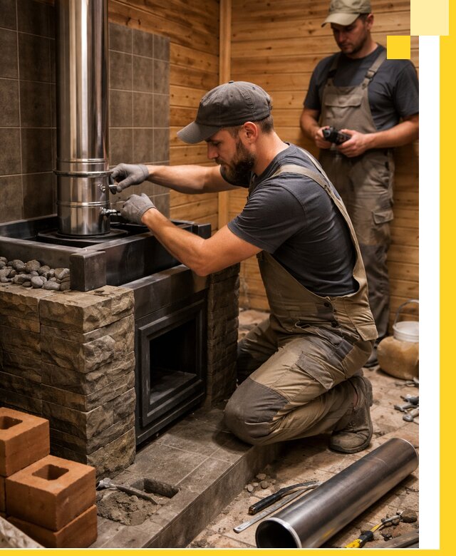 Изготовление и установка банных печей под ключ в Керчи