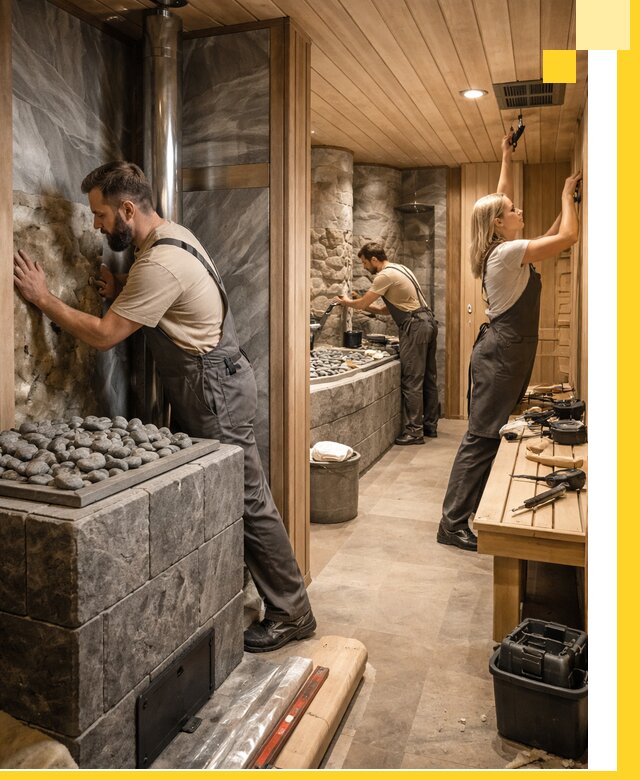 Строительство бань и SPA процедур в Керчи под ключ и отделкой