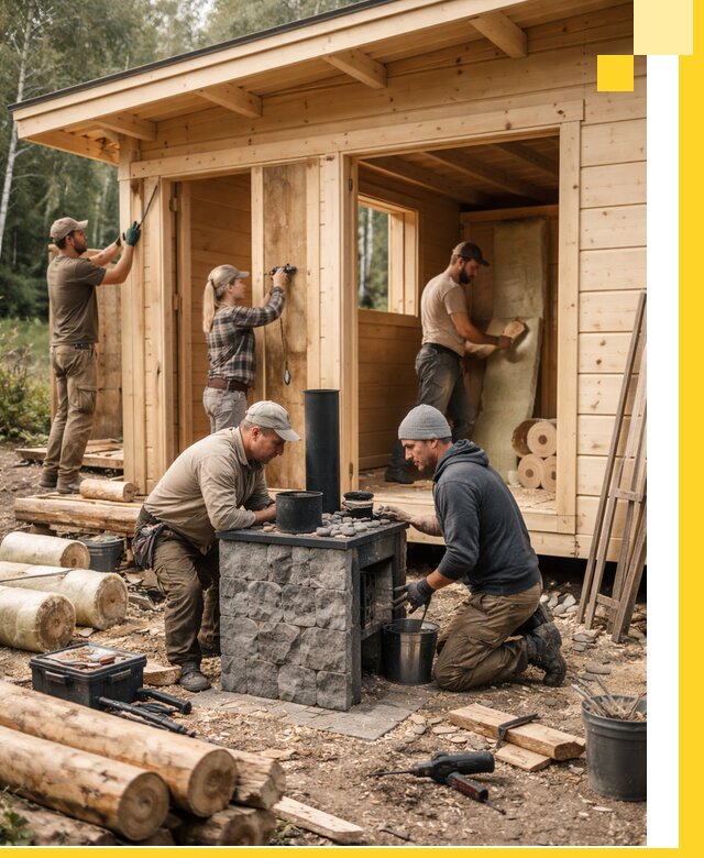 Купить баню под ключ в Керчи строительство монтаж отделка