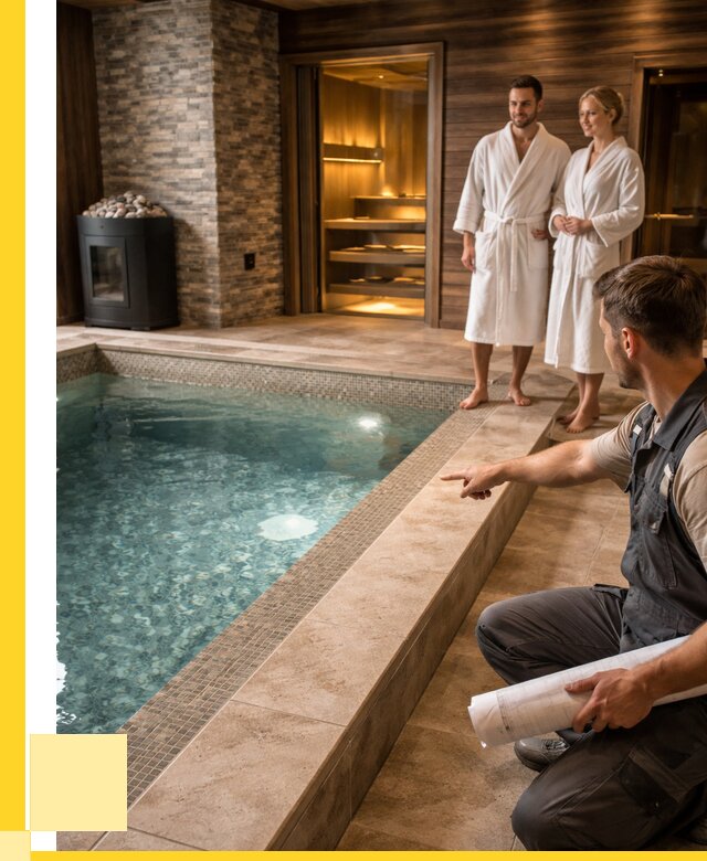 Проект бани с бассейном под ключ в Керчи от 66378 р. | ЭриданКрч