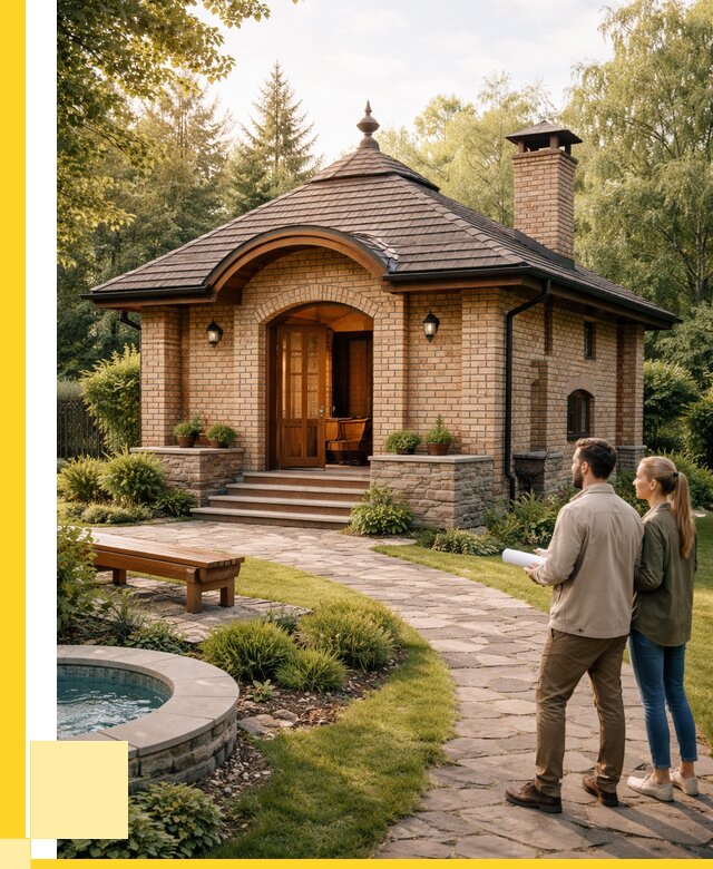 Проект кирпичной бани в Керчи от 30636 р. | ЭриданКрч