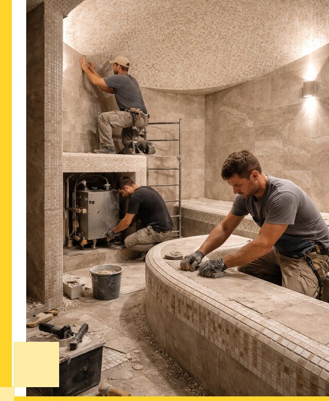 Монтаж хамамов под ключ в Керчи от 255300 р. ЭриданКрч