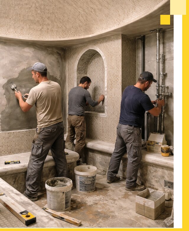 Профессиональный монтаж хамамов под ключ в Керчи с гарантией